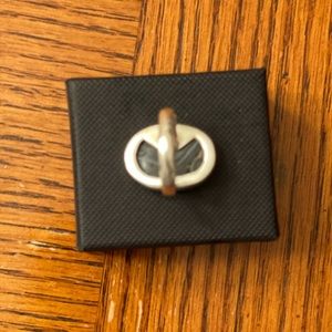 Druzy sterling silver ring